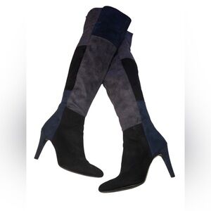 Rialto Women's Over the Knee Boots - Black and Blue